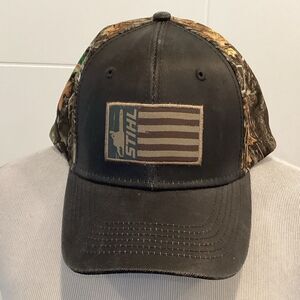 Stihl Black and Camouflage Men's Hat